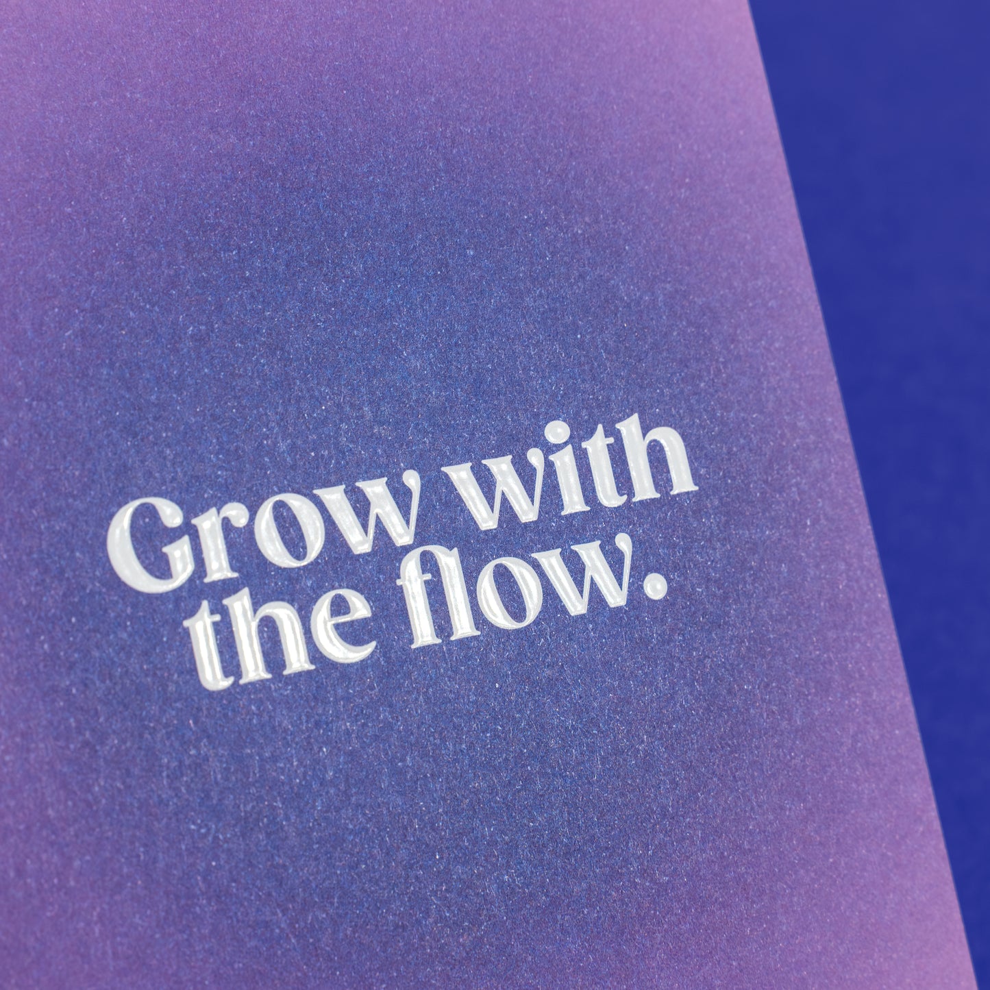 Grußkarte "Grow" mit Reliefdruck