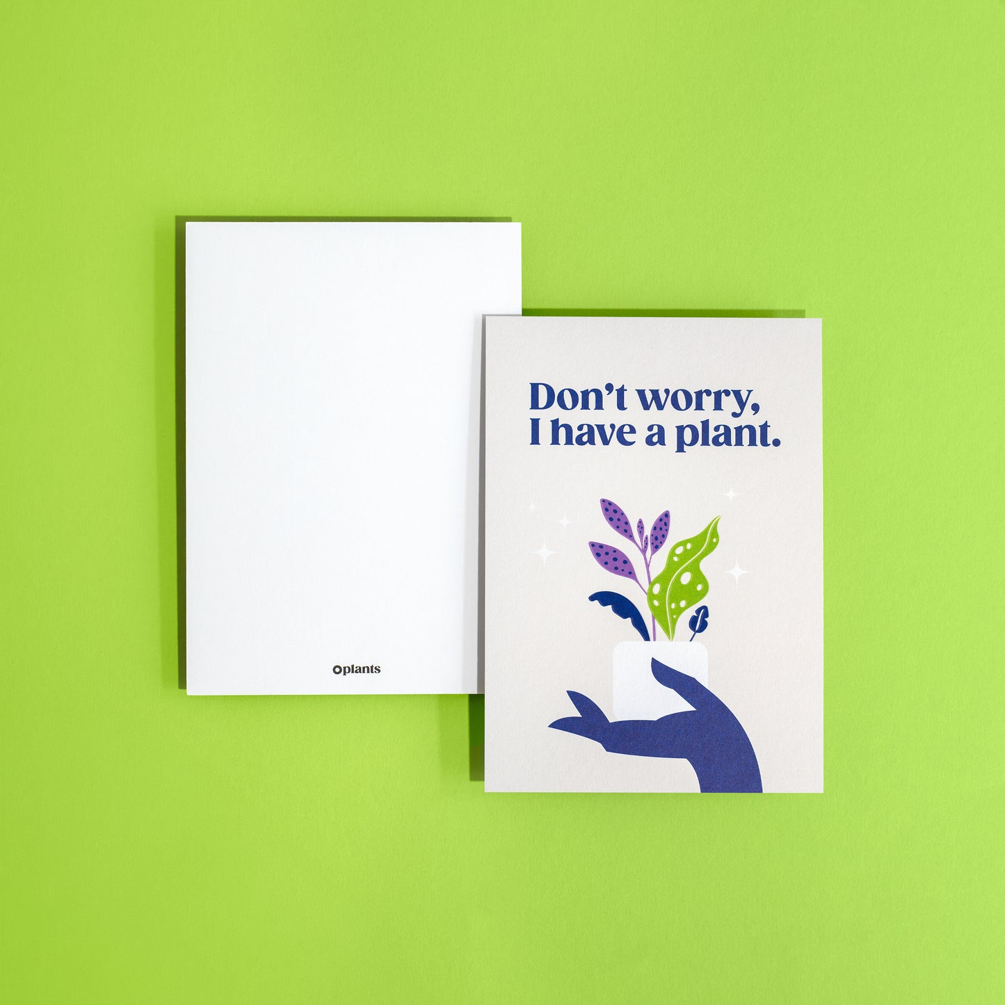 Grußkarte "Don’t Worry" mit Reliefdruck